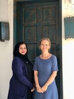 The author and a representative from Sidab